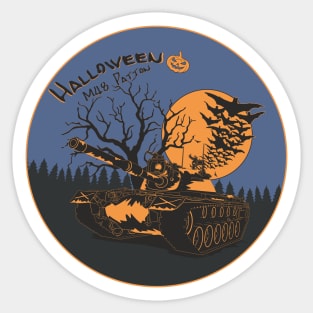 Halloween tank M48 Patton Sticker